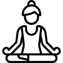 Girl Meditating Icon
