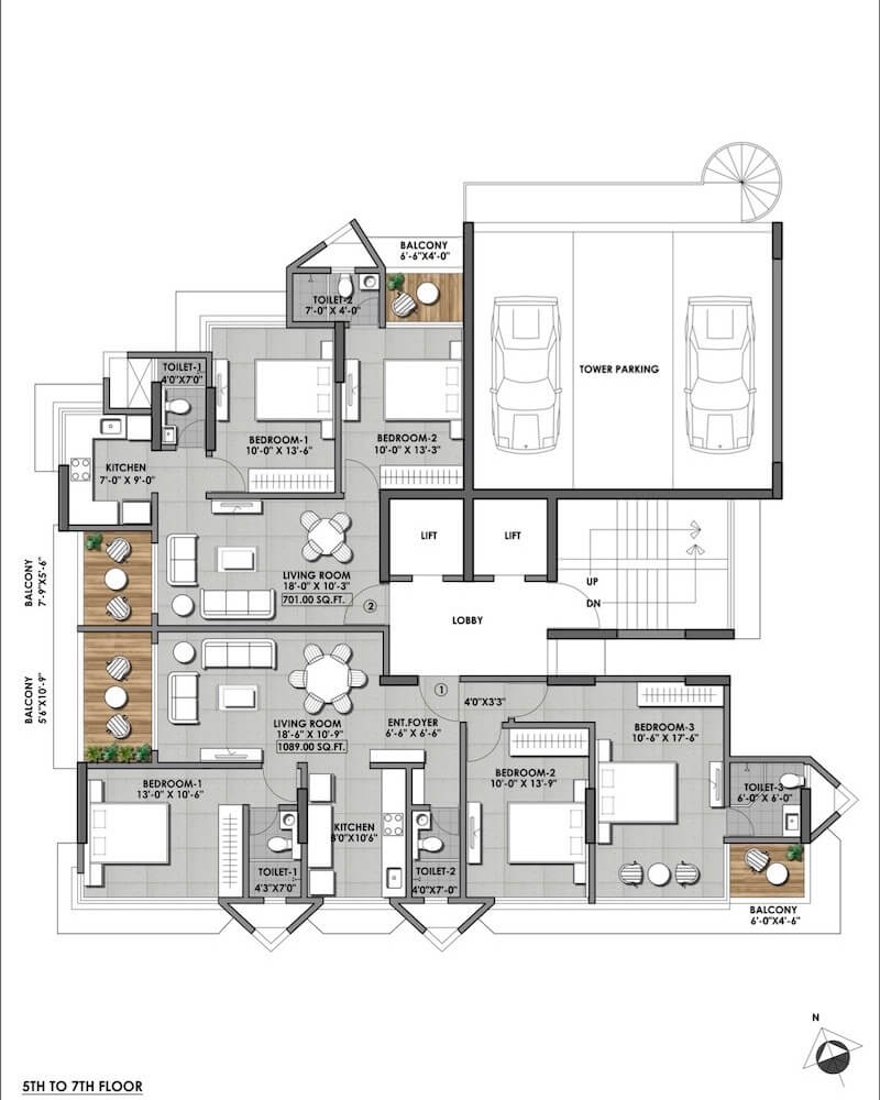 atharv heights 5 7 floor plan Image