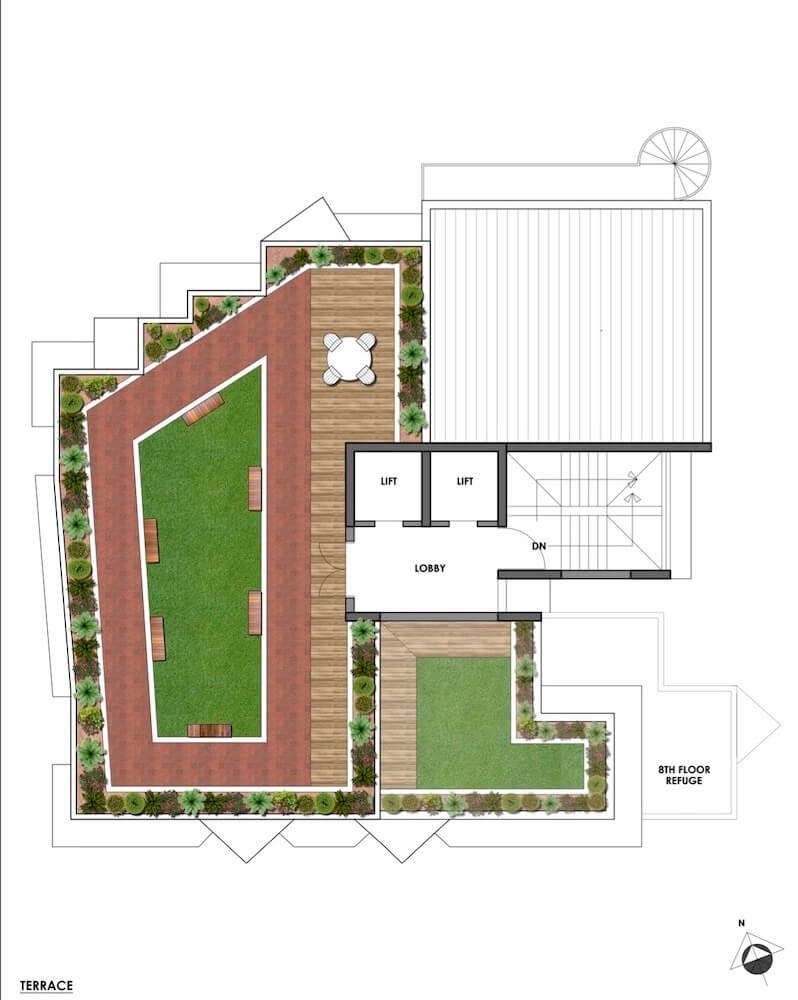 atharv heights terrace Layout plan Image