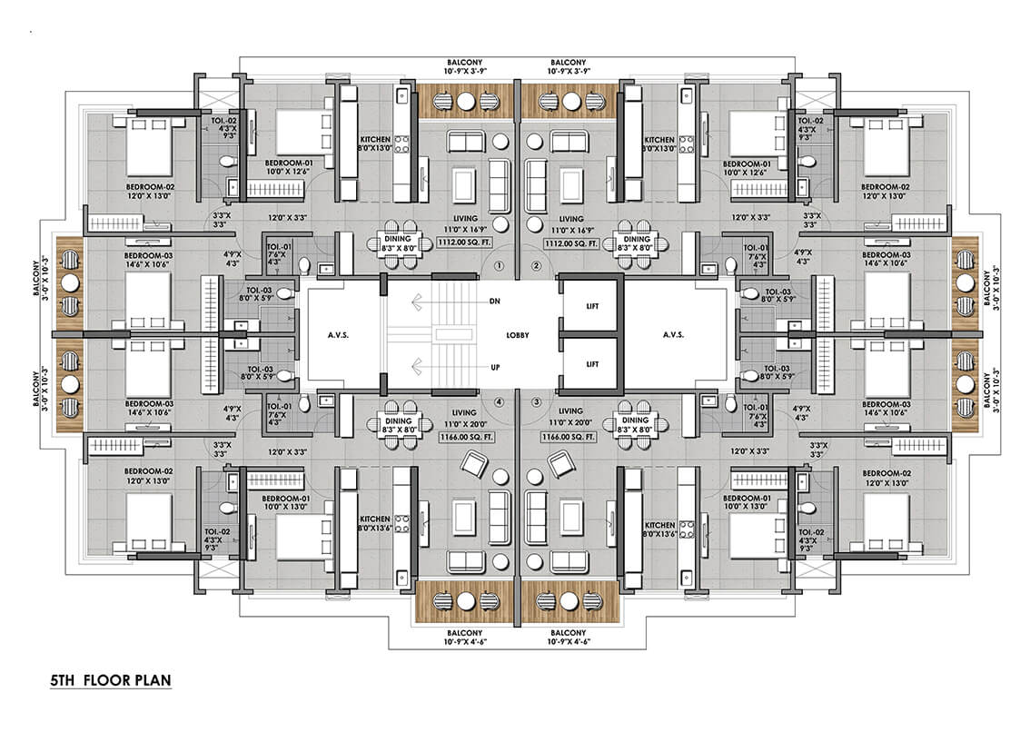 atharv murli Fifth floor plan  Layout Image