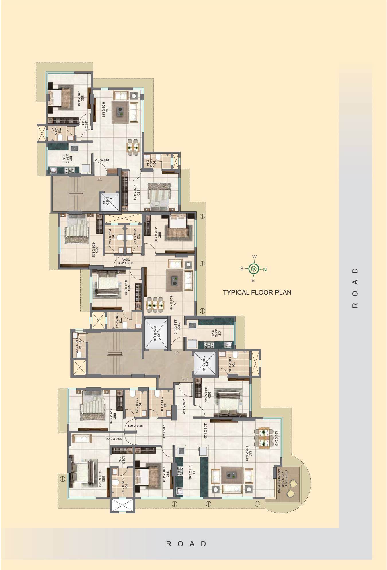 atharv palace floor Layout plan 1 Image