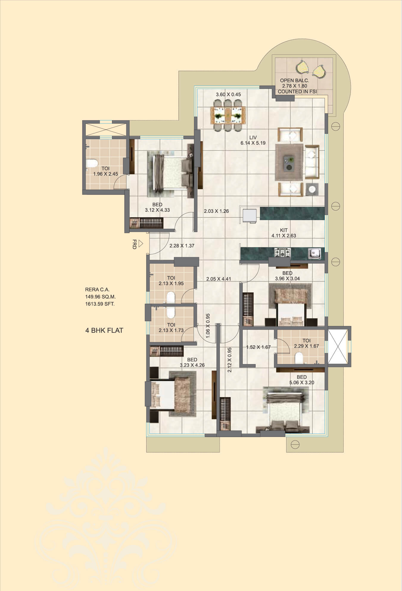 atharv palace floor plan 4 Layout Image
