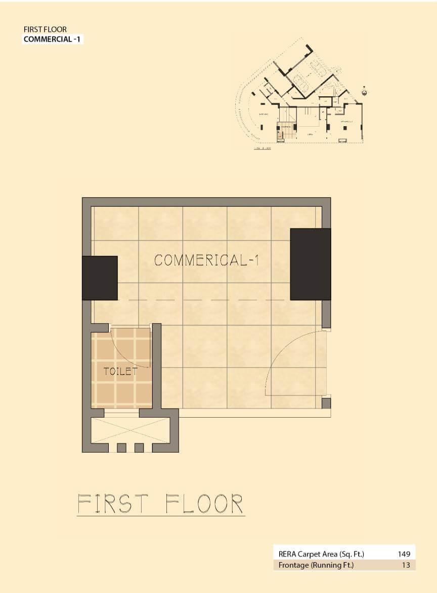 atharv pride First Floor layout image