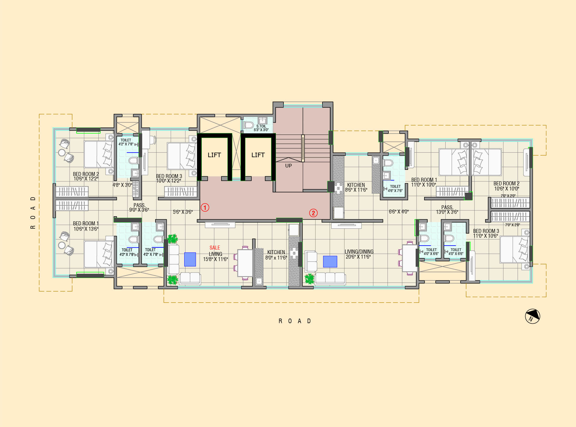 atharv rosewood floor plan 1 Layout Image