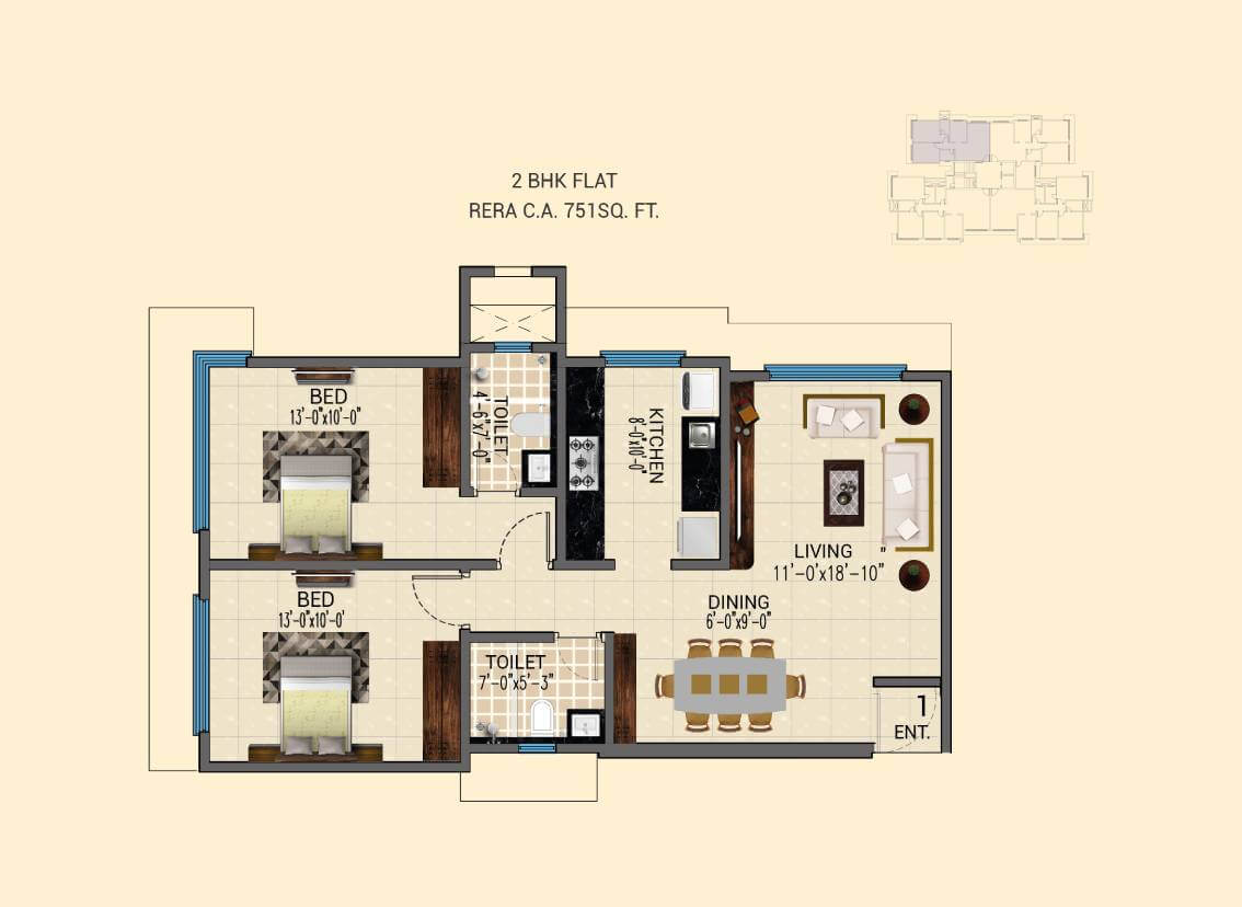atharv saraswati floor Layout plan 2 Image