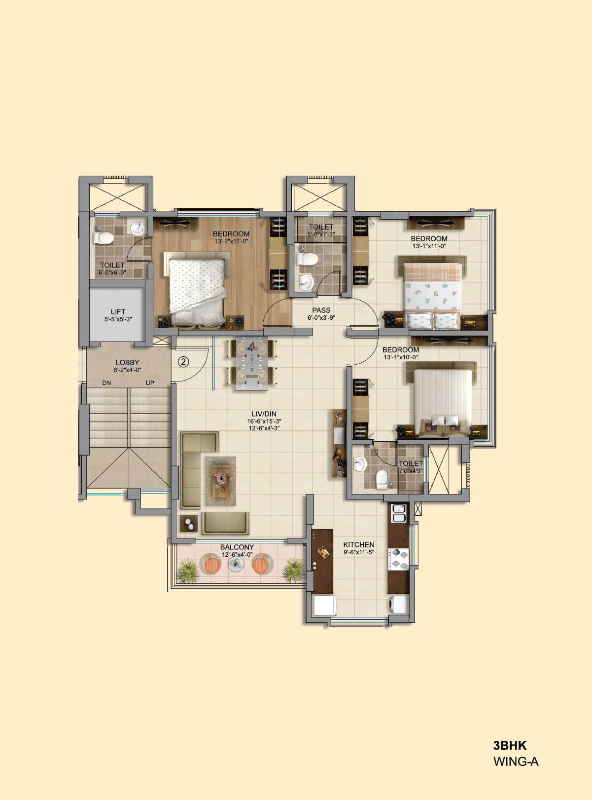 atharv shagun floor Layout plan 2 Image