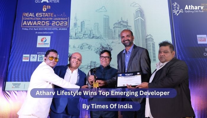 Atharv Lifestyle Wins Top Emerging Developer By Times Of India